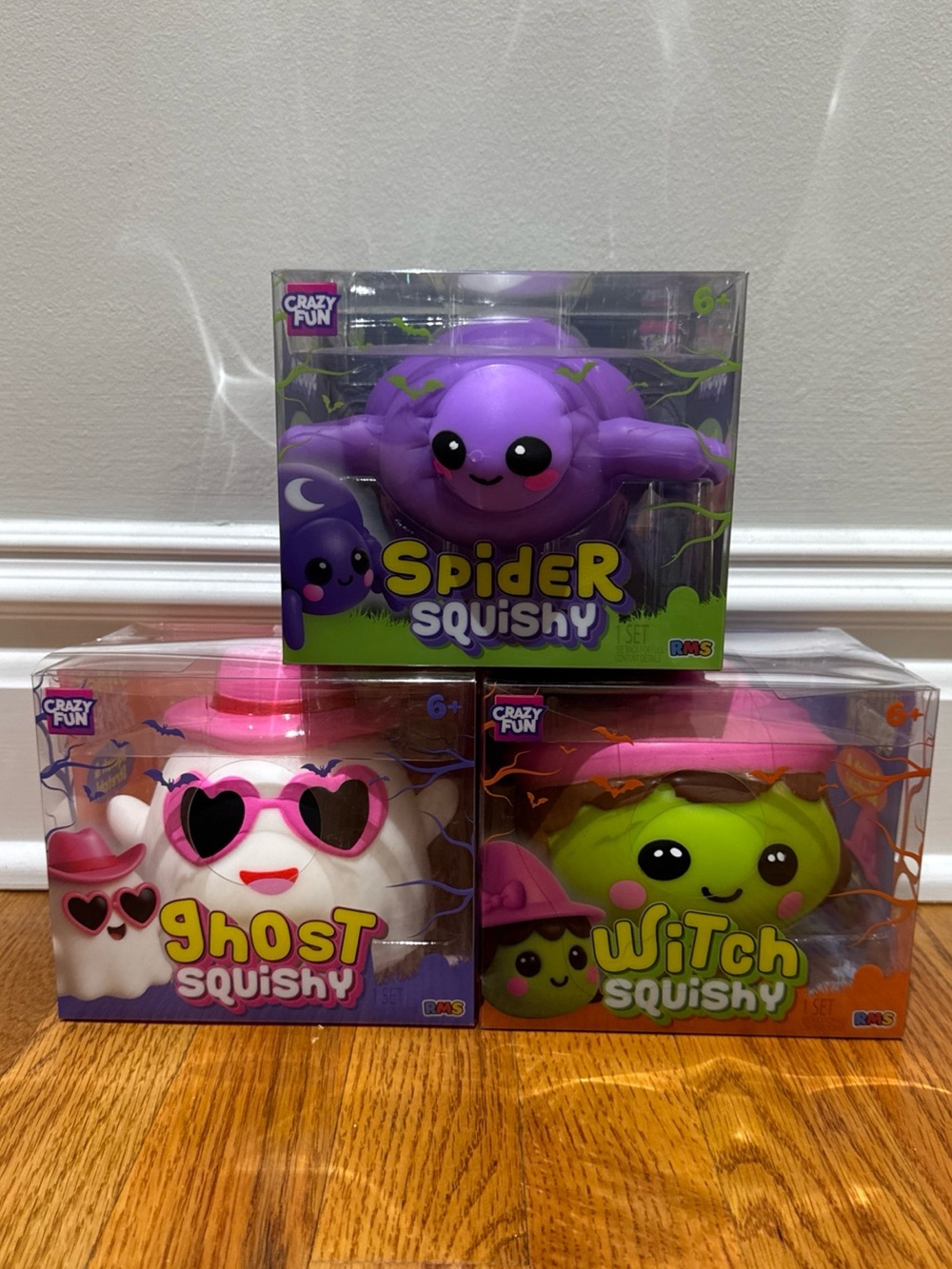 RMS Crazy Fun Witch Ghost Spider Squishy Halloween NEW Halloween Squishies!